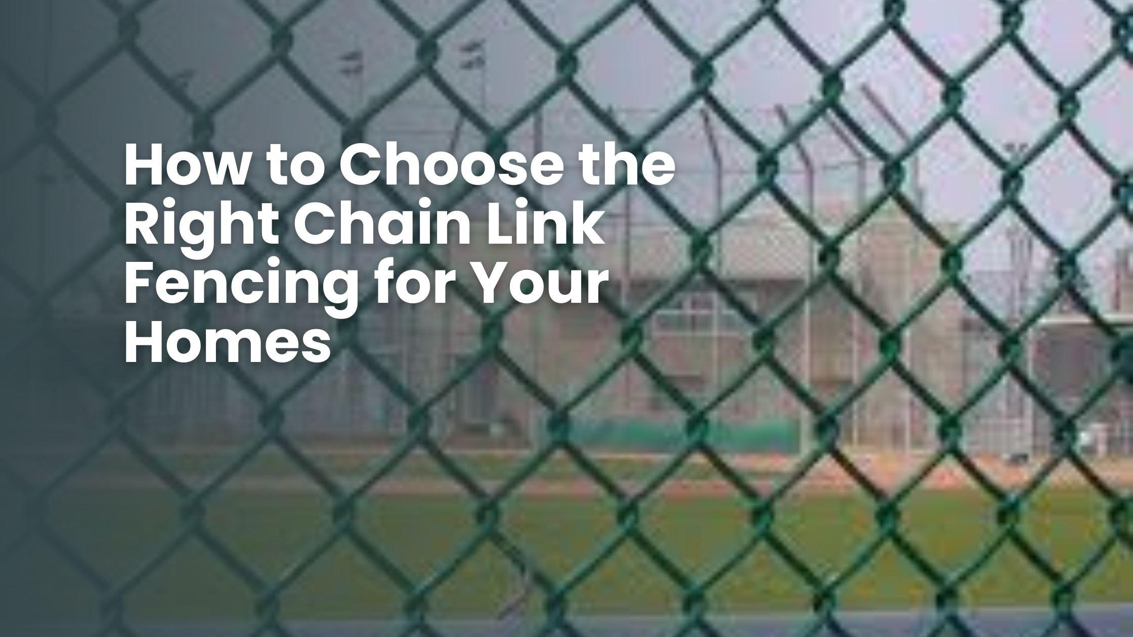 chain link fencing